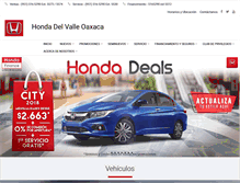 Tablet Screenshot of hondadelvalle.com.mx